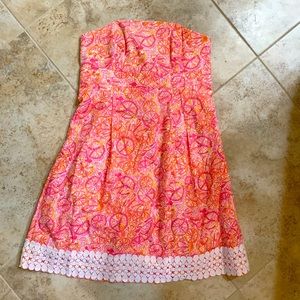 Lilly Pulitzer “Ten Speed” Strapless Dress